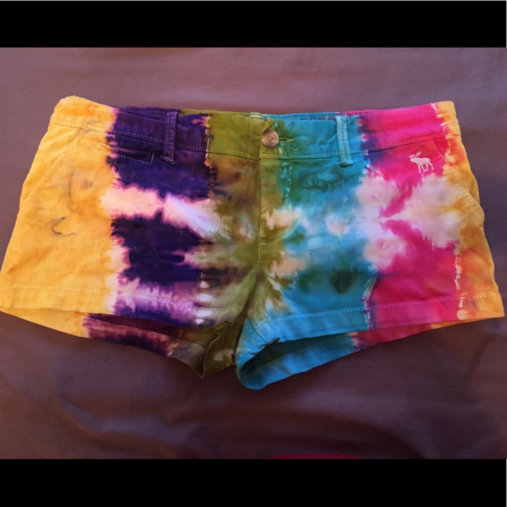 Tie dyed shorts